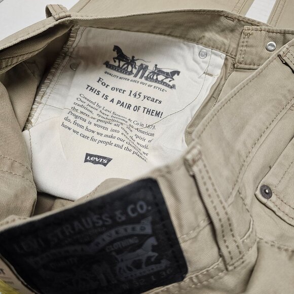 New Levis Strauss 514 Straight Water Less Mens Sits Bellow Waist 32 X 36 - Picture 12 of 15